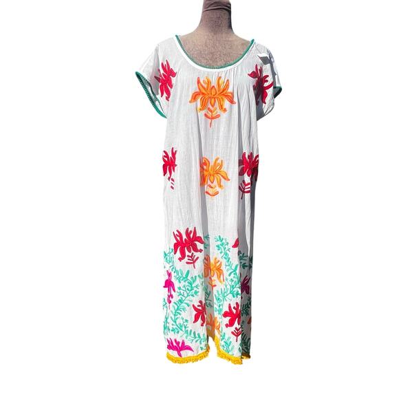 NEIMAN MARCUS PURE NORDIC COTTON KIMONO COVERALL SZ L - Picture 1 of 6